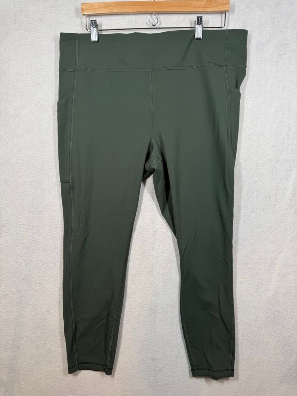Lululemon Invigorate High Rise Tight 25" Smoked Spruce Green Leggings Women's 18